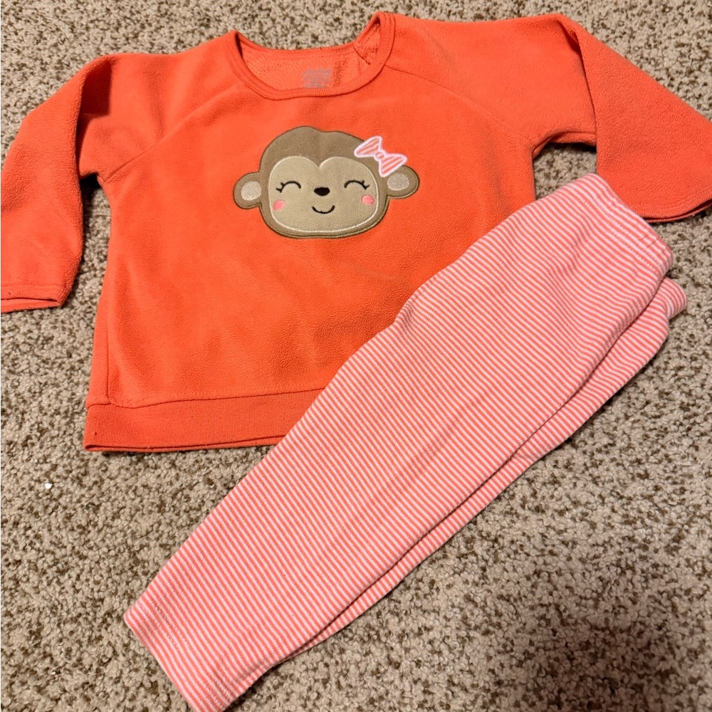 Peach Monkey Kids Lounge Set